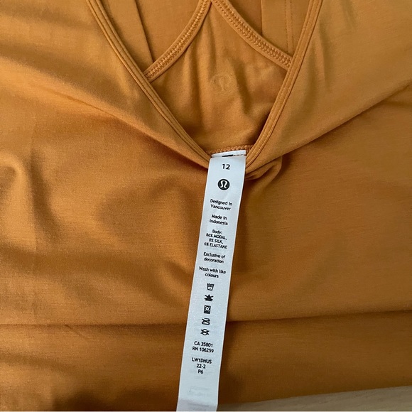 LULULEMON NWT Modal-Silk Yoga Tank Top Size: 12 - Picture 8 of 10